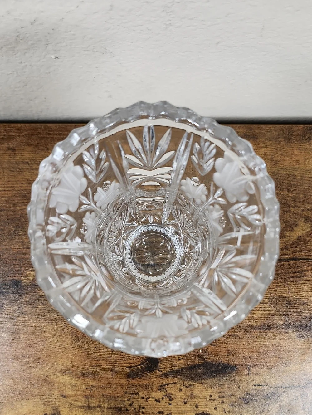 Vintage Anna Hutte Bleikristall Crystal Vase